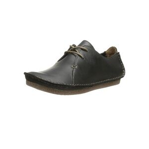 Clarks Janey Mae Oxford Black Leather 10M NWT